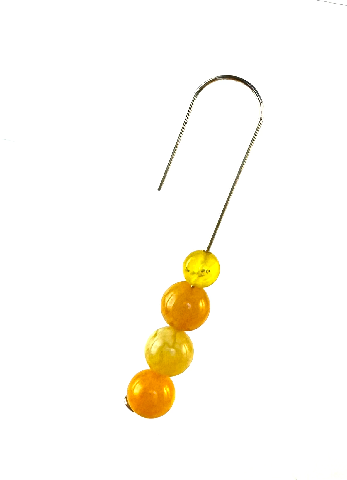 Yellow Citrine Hook Dangle Earrings