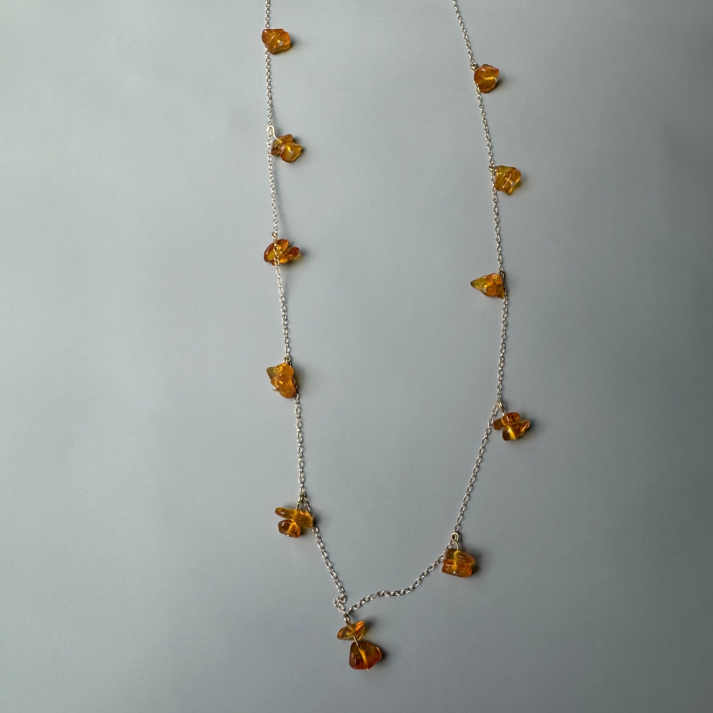 Nereid long necklace - amber