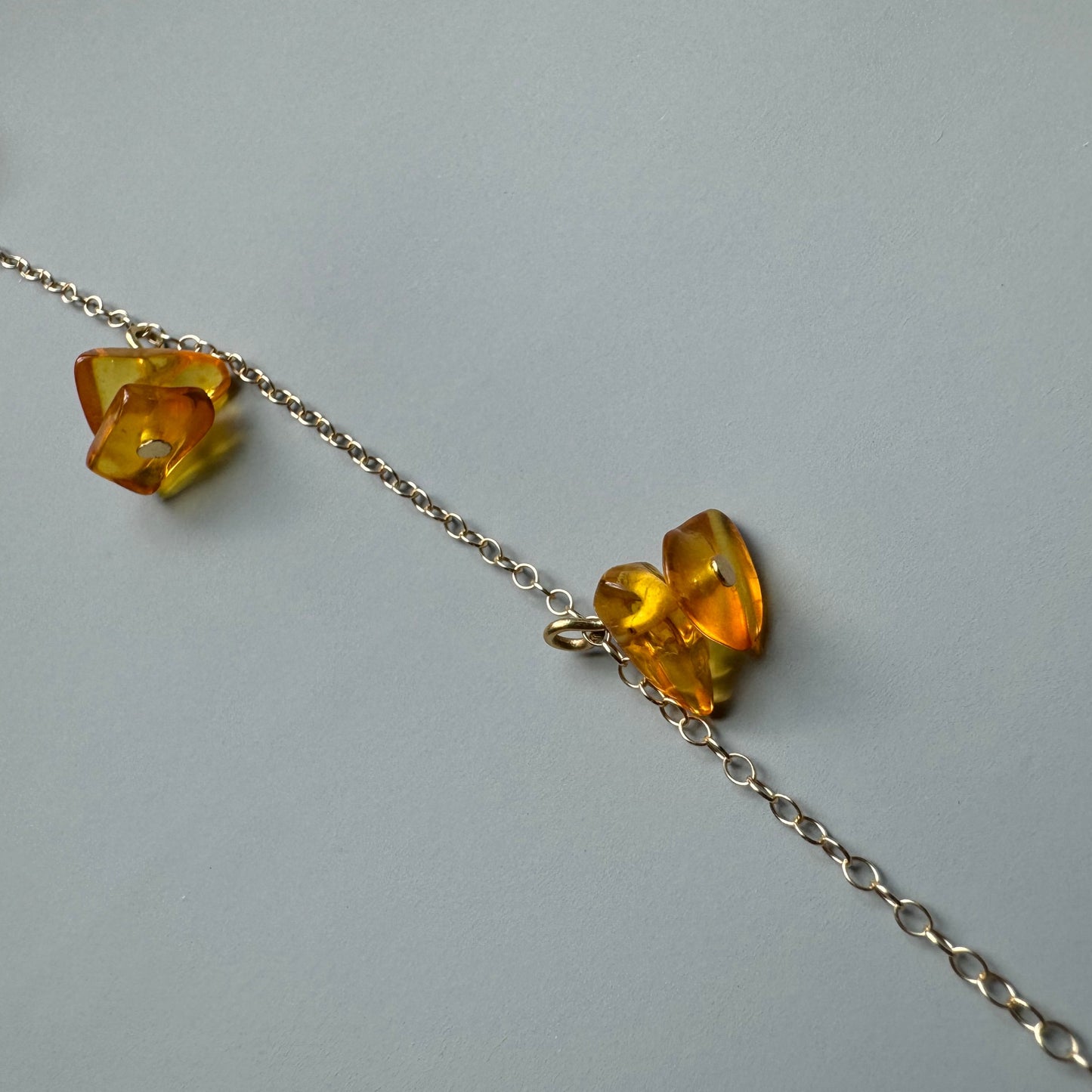 Nereid long necklace - amber