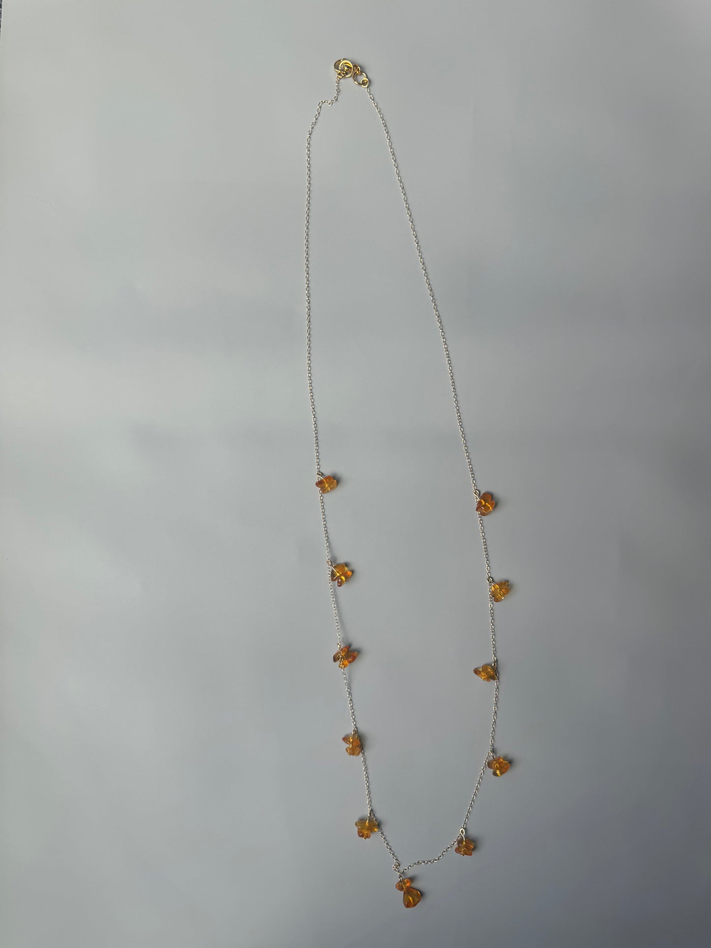 Nereid long necklace - amber