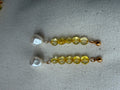 Citrine & Real Pearl Drop Earrings