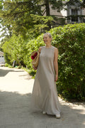 Sports Jersey Mesh Maxi Dress