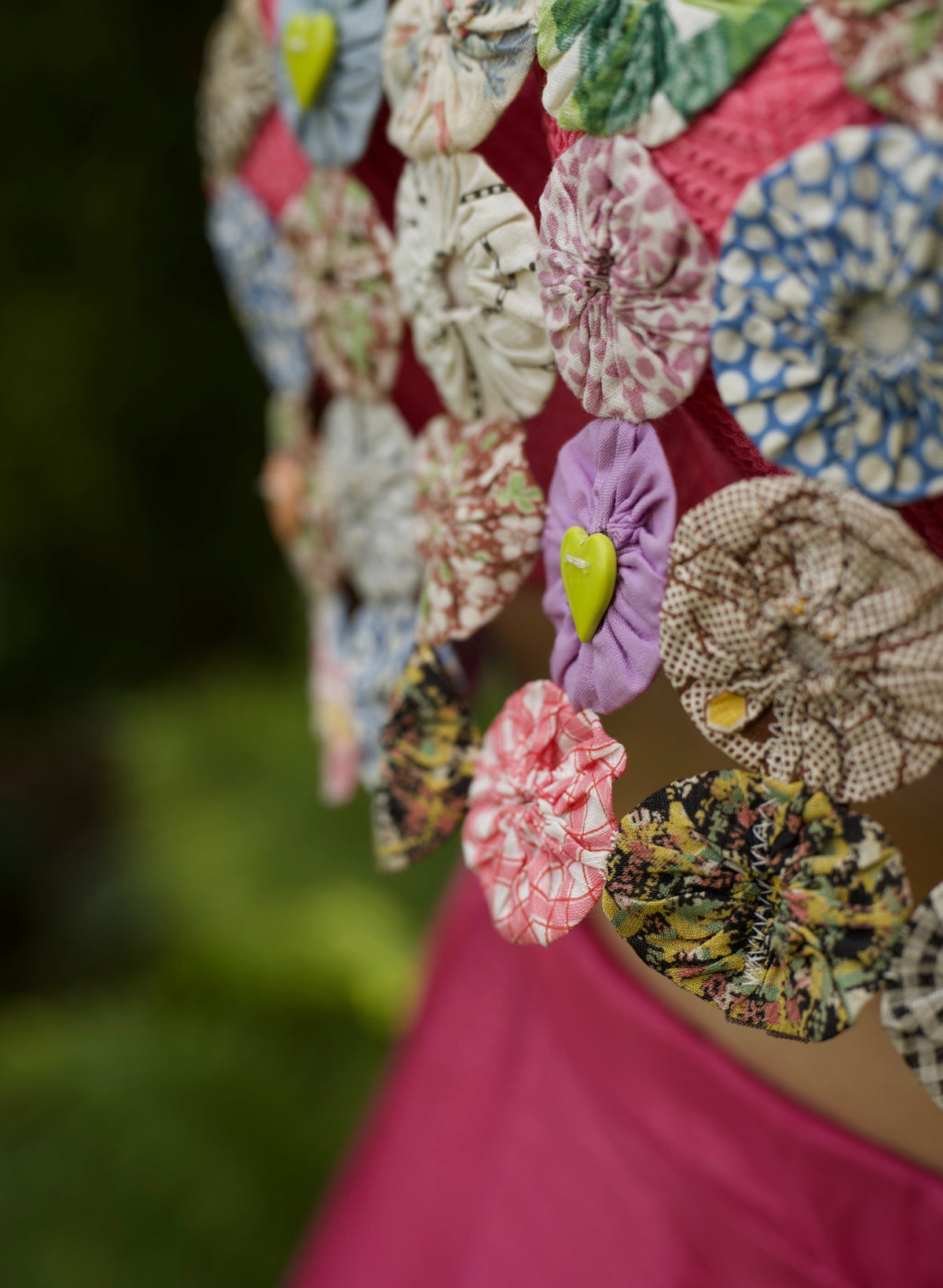 Vintage Yo-Yo Quilt Crop Top