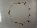 Peridot Drop Necklace — Gold Filled Chain