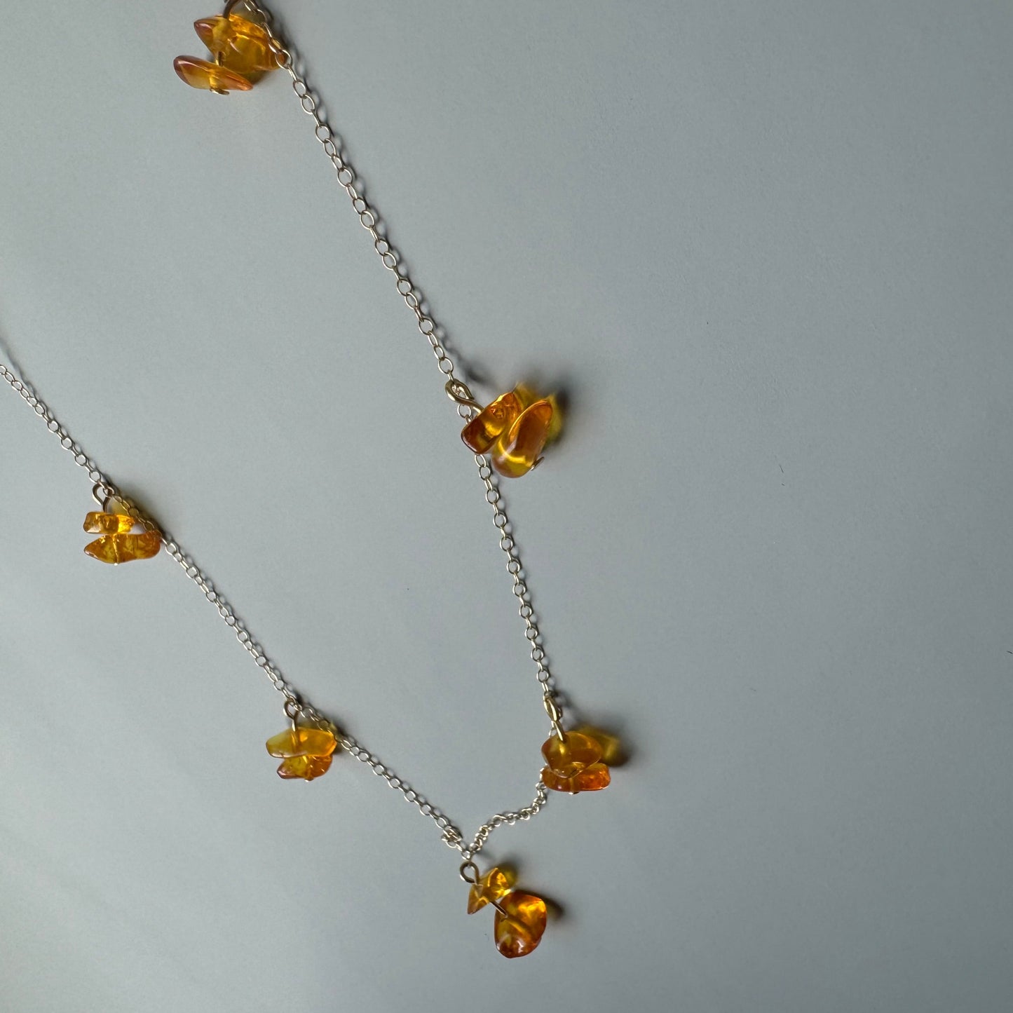 Nereid long necklace - amber