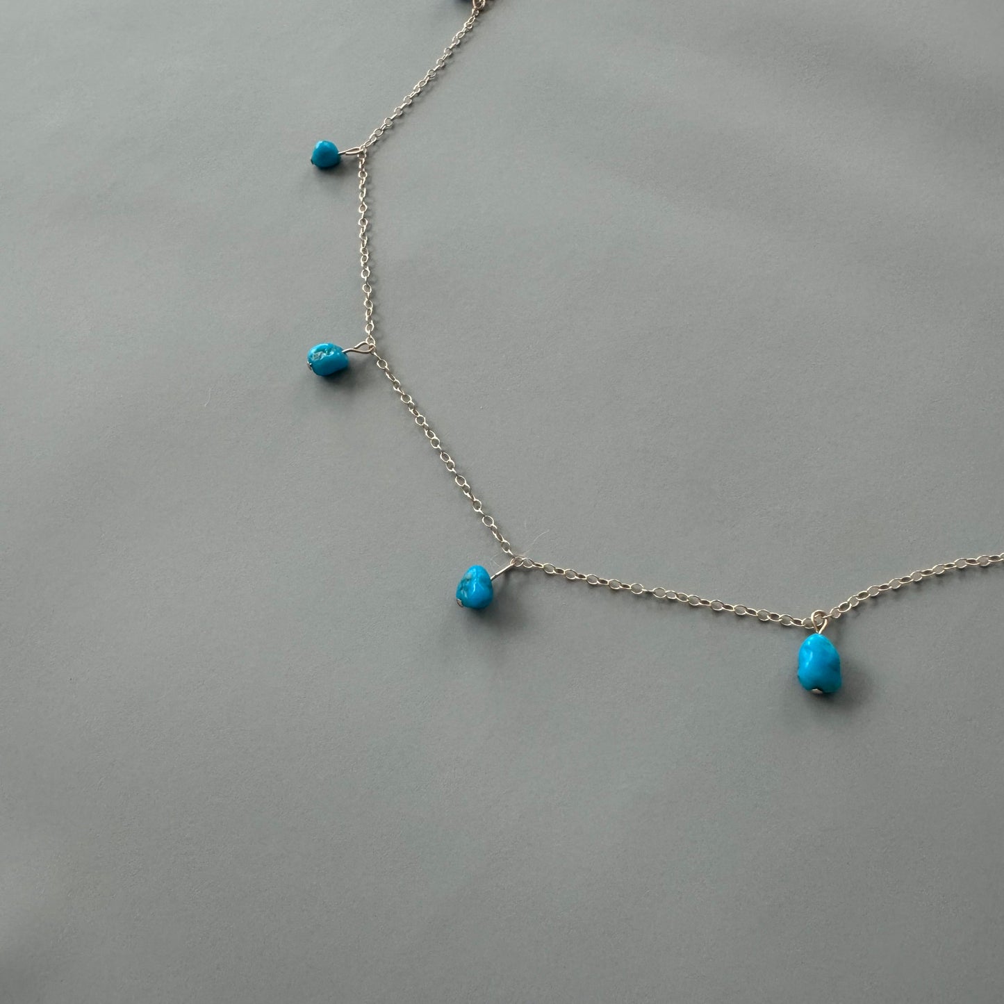 Nereid short necklace with turquoise